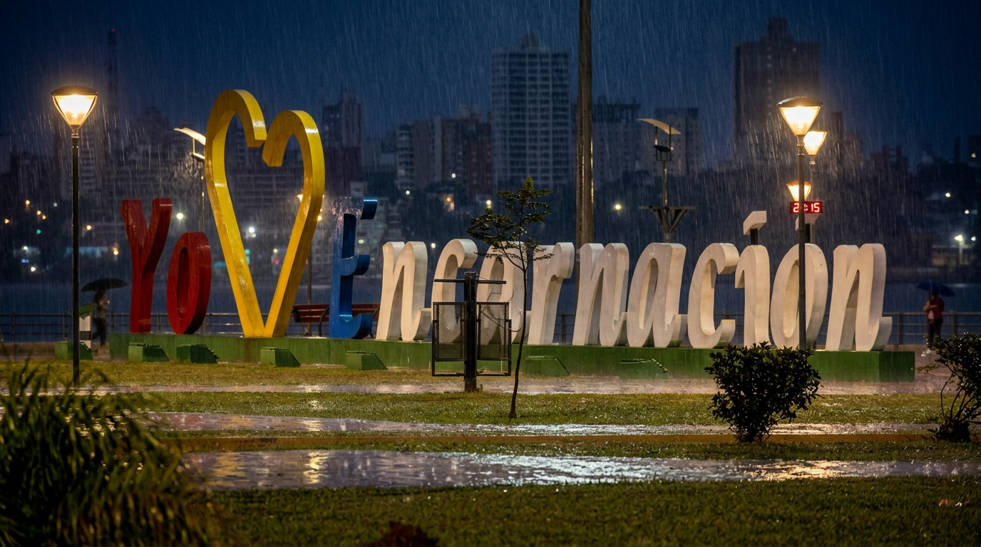 Meteorología emitió alerta por lluvias intensas, fuertes vientos y posible granizo en el sur de Paraguay