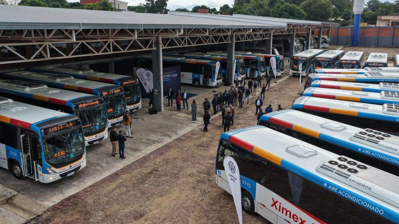 La línea 44 incorpora 20 buses 0 km para reforzar el servicio entre Asunción y el área metropolitana