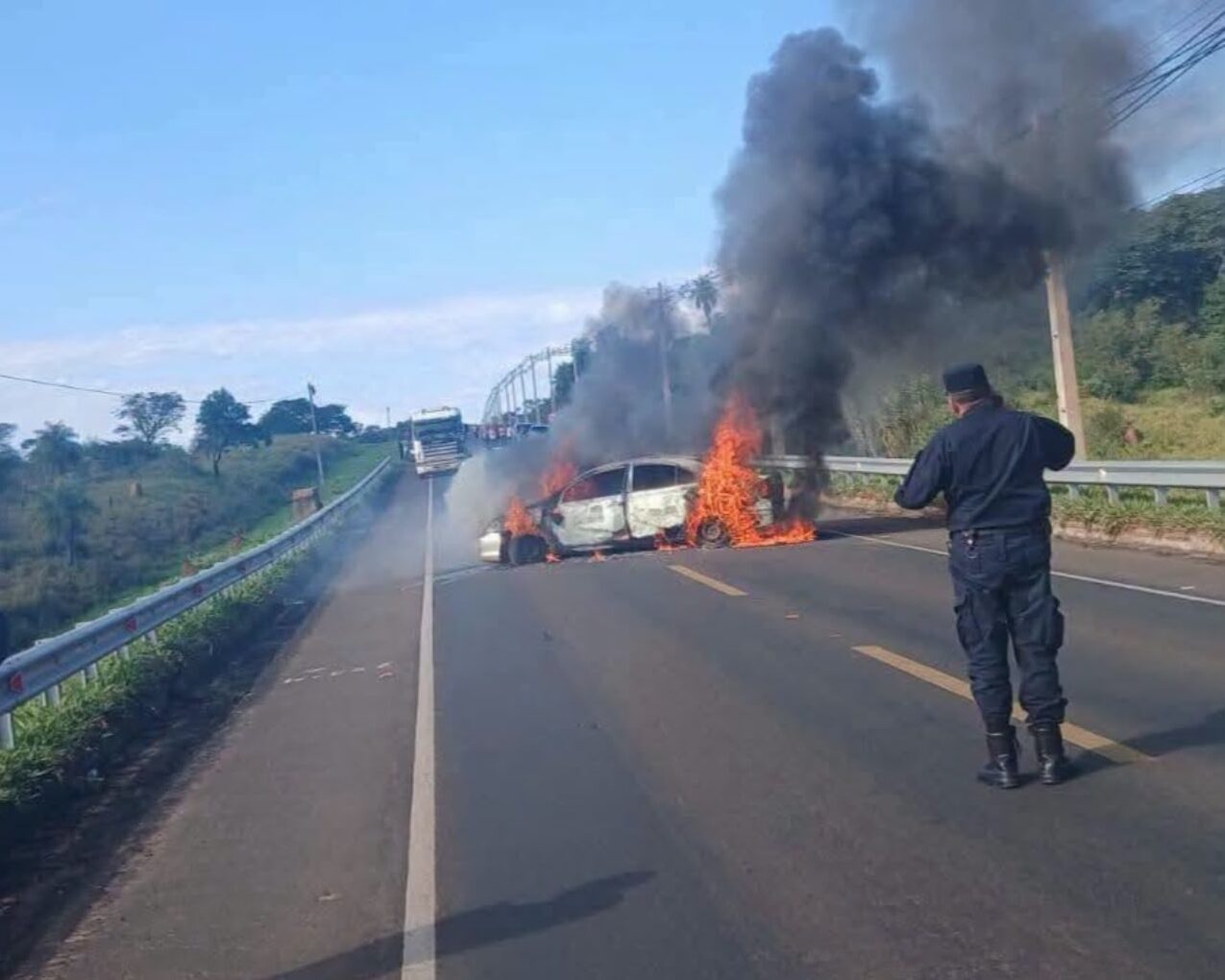 Piratas del asfalto intentaron asaltar un transportador de caudales en San Pedro