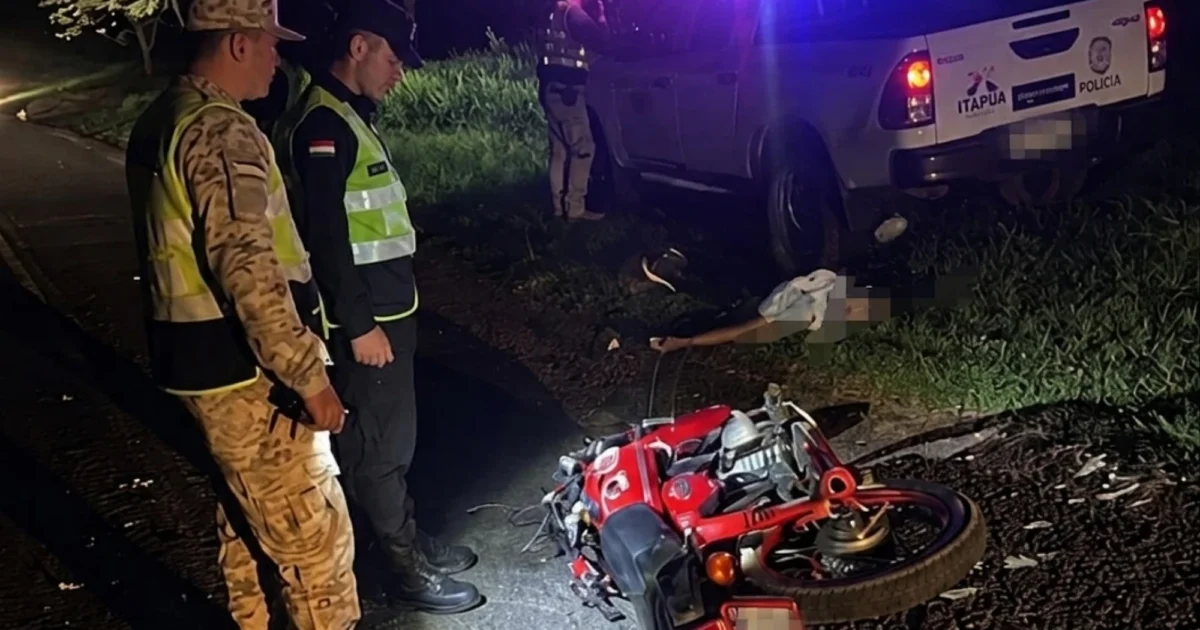 Fatal choque de motocicletas en Yby Yaú dejó un joven muerto y dos heridos