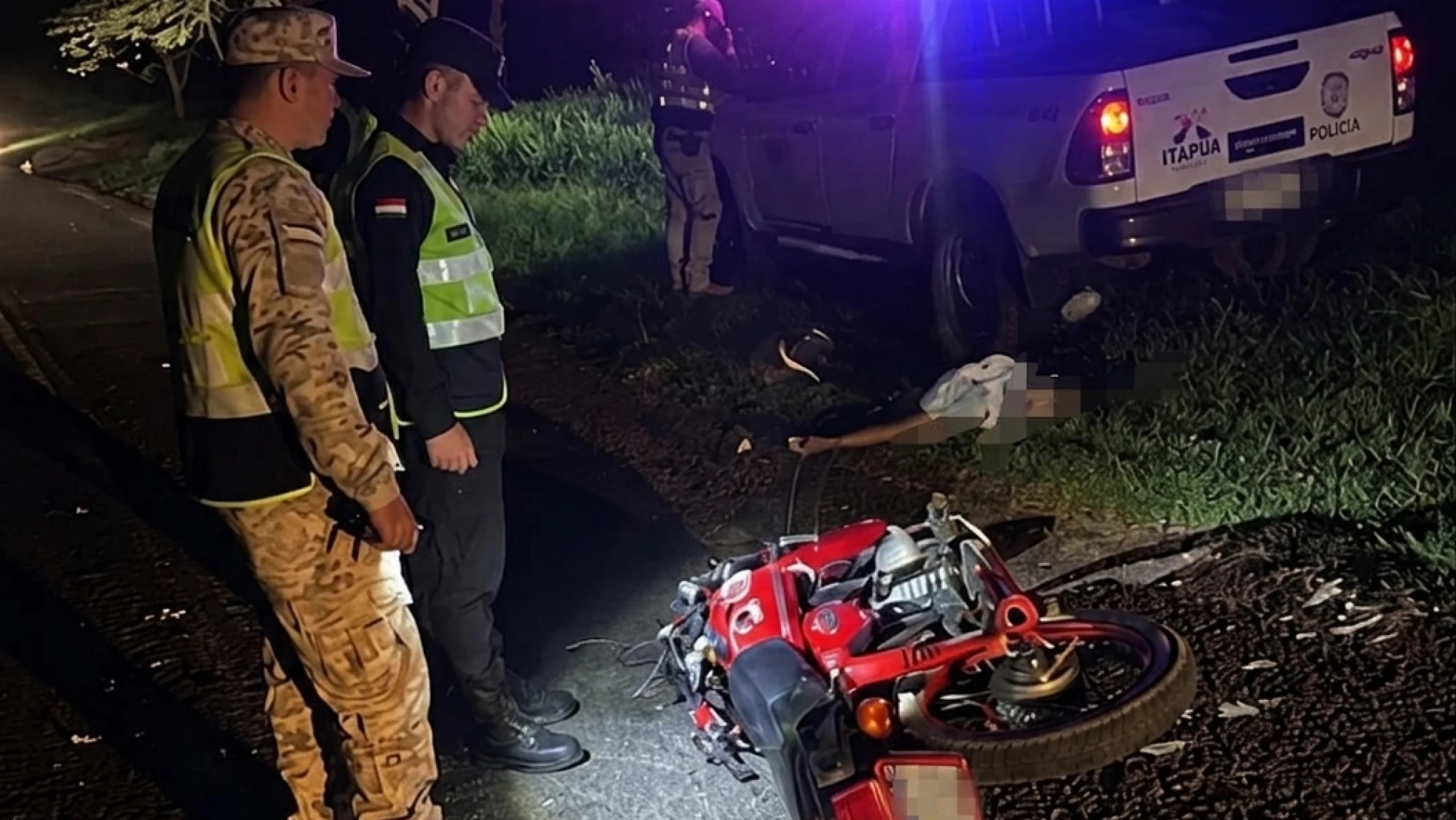 Fatal choque de motocicletas en Yby Yaú dejó un joven muerto y dos heridos