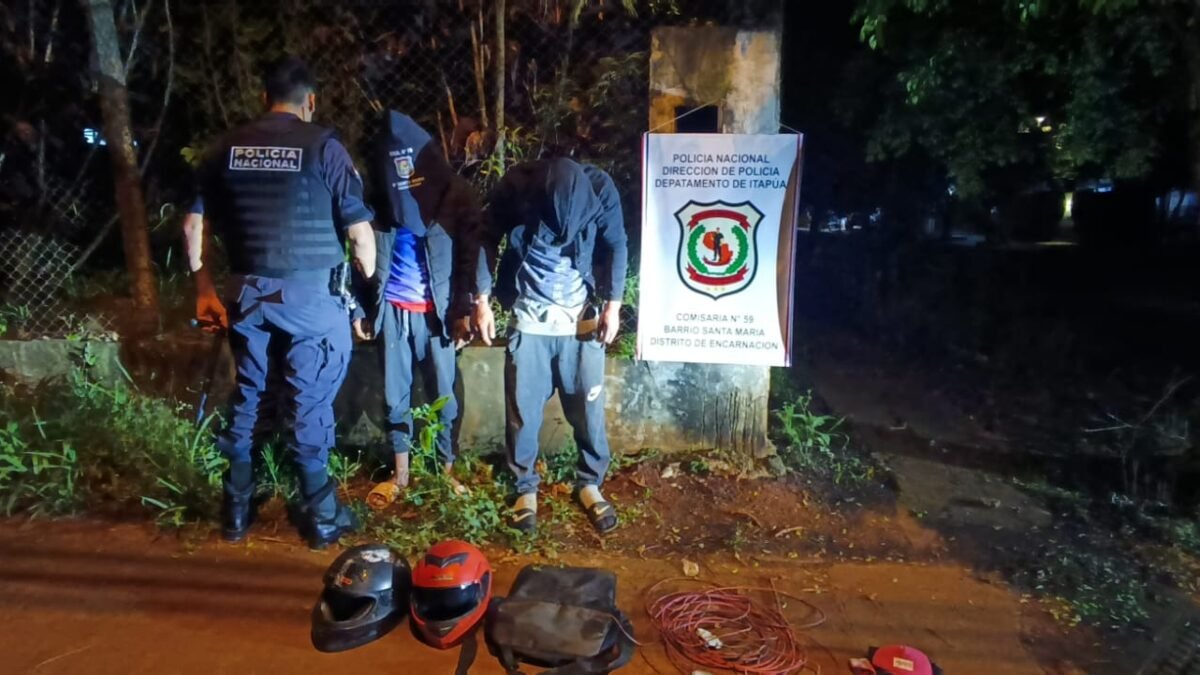 Encarnación: detuvieron a dos hombres con cables y un medidor de la ANDE
