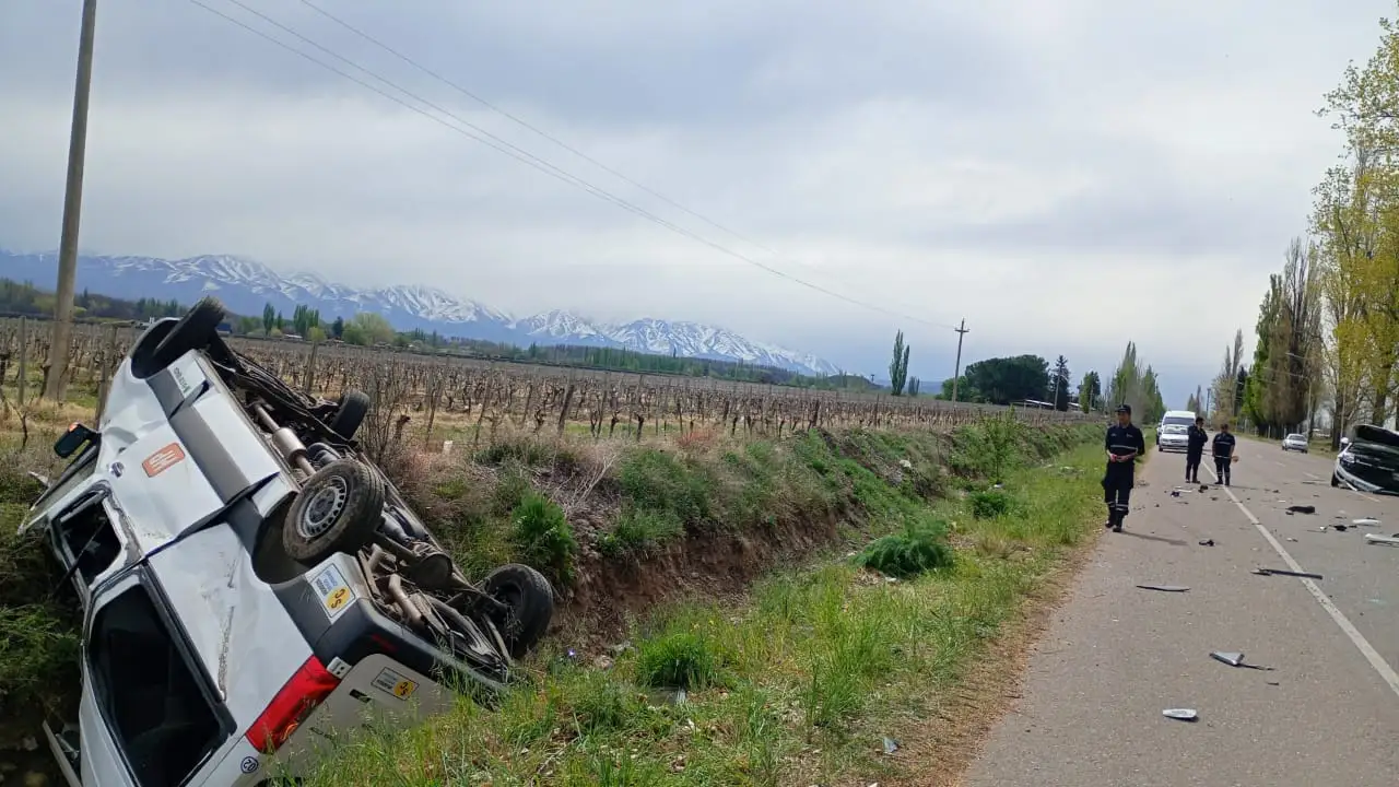 Seis turistas brasileños fueron hospitalizados tras un fuerte choque durante un viaje en Mendoza